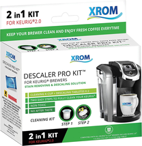 Descaling and Cleaning Kit Compatible with All K-Cup Keurig 2.0 Brewers,... - $16.33
