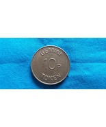 Great BRITAIN, GEMINI 10 PENCE Token 27.9mm 9g Brass. - $359.02 MXN