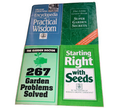 The Rodale Press Vintage Lot Of 4 Gardening Booklets Seeds, Secrets, &amp; Wisdom - £7.37 GBP