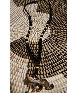 Handmade Beaded Necklace w/Pendant-14-15 in Model 5 - $241.26 MXN
