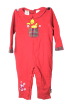 The Disney Store Romper Toddler Kid Size 24M Red 100%Cotton Winnie The Pooh Logo - £21.87 GBP