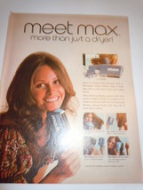 Vintage Gillette Max Blow Dryer Print Magazine Advertisement 1972  - $8.99