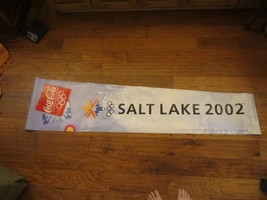 Coca Cola Salt Lake &#39;02 Olympics All Weather Hanging Sign 72&quot; Long 18-12&quot; Width - £11.61 GBP