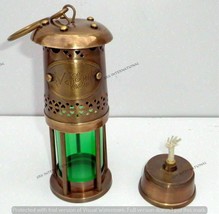 Antique Brass Lamp Nautical Minor Lantern Beautiful Oil Lamp 7&#39;&#39; Lantern - £44.22 GBP