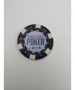 World Series of Poker $100 Black Chips Card Guard - Circulated - £7.76 GBP