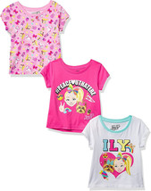 NEW Girls JoJo Siwa T-shirts sz 2T multipack 3 ct short sleeve graphic t... - $9.95