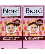 2 Boxes Biore Limited Edition Citrus Crush Scent 8 Ct Deep Pore Cleansin... - $22.99