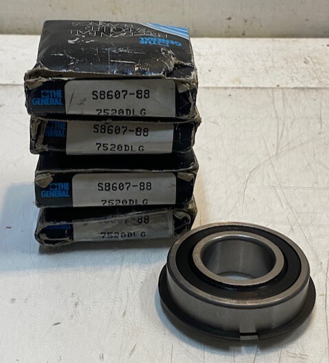 4 Qty of General Single Row Ball Bearings S8607-88 7520DLG | 8607-RS (4 ... - $69.99
