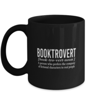 Funny Mugs Booktrovert, Book Lover Black-Mug  - £13.62 GBP