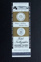 Hotel Northampton and Wiggins Tavern, Mass Matchbook Cover - £3.93 GBP