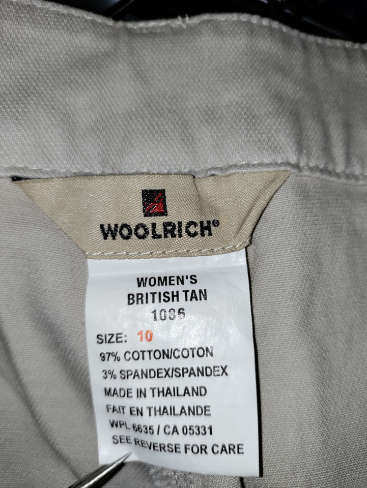 NWT WOMENS WOOLRICH BEIGE REFLEX STRETCH TROUSER PANT W/ POCKETS  SIZE 10 Item image 2