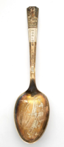 Vintage WM Rogers Worlds Fair NY 1939 Spoon Silverplate 6 1/8&quot; Textile Building - £9.38 GBP