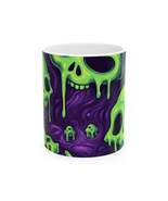 Halloween Slime Skull Green Skeletons Scary Horror Pattern - Ceramic Mug... - $11.67