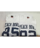 Football Sports Peach Bowl White #82 &amp; #85 Blank NAME Jersey s Youth Lar... - $52.95 CAD