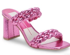 Dolce Vita women&#39;s paily heeled sandal in Magenta Crackled Stella - $79.00