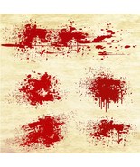 Blood Splatter Svg Bundle, Horror Drip Png, Splattered Blood Stains DXF,... - $2.98
