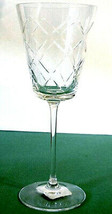 Martha Stewart Wedgwood TRELLIS Crystal Goblet Glass 9 oz. Made in Germa... - $19.90