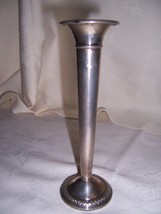 Elegant Sterling Silver Slim Bud Vase Marked Rogers Weighted Reinforced 308Q - £121.76 GBP