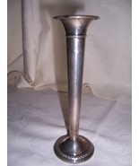 ELEGANT STERLING SILVER SLIM BUD VASE MARKED ROGERS WEIGHTED REINFORCED ... - £115.76 GBP