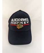 Chicago Blackhawks Hat Black Fitted L/XL Reebok Center Ice Collection Sp... - $304.44 MXN