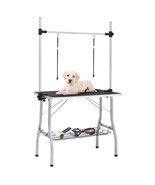  Dog Grooming Table Black Stainless Steel Medium Foldable - $270.10 CAD