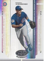 2004 Leaf Certified Materials Mirror White Ronny Cedeno 270 Cubs 087/100 - £0.98 GBP