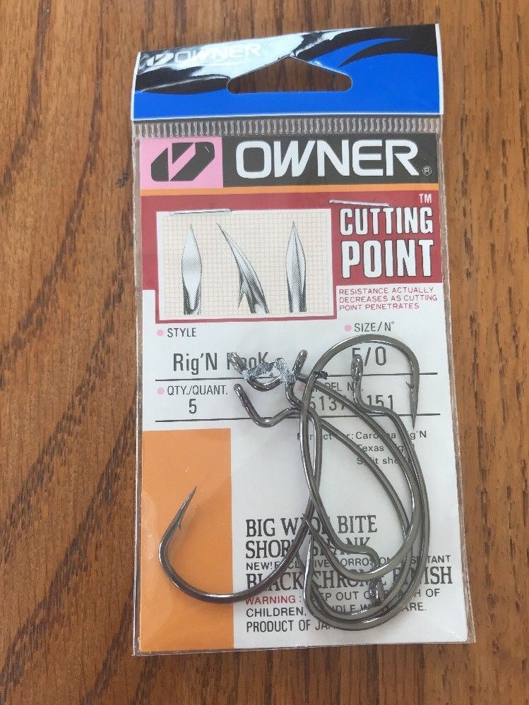 Black Chrome Rig &#39;N 5 Pack Size 5/0 Black Chrome Rig &#39;N Ships N 24h - $11.86