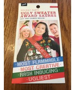 Holiday Party Ugly Sweater Award Sashes 4 Pack Ships N 24h - $20.11 CAD