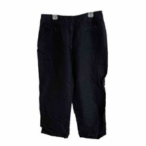 Kasper Essentials Sportswear Womens Black Linen Blend Capri Pants Size 8... - $11.78