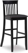 Black Bar Stool From The Torino Collection By Linon, 17 Point 25&quot; Wide, 21 Point - £67.62 GBP