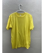 Sportswear Mens T-Shirt Size XL Plain Yellow Short Sleeve Vintage - $18.48