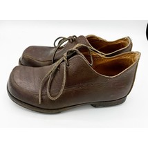 Cydwoq Leather Oxford Moc Womens Size 6.5 brown hand made in USA - £56.17 GBP