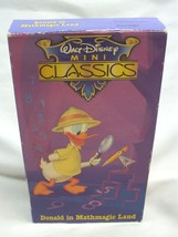 VINTAGE  Walt Disney Mini Classics DONALD IN MATHMAGIC LAND VHS VIDEO 19... - £11.68 GBP