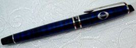 Waterman Blue Marble Ballpoint Pen Elsai Logo - £49.89 GBP