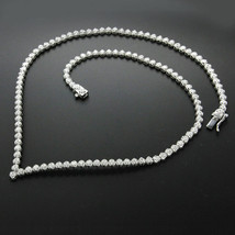 Women 6ct Round Diamond Wedding Tennis Necklace In 14k White Gold Over For Gift - £158.44 GBP