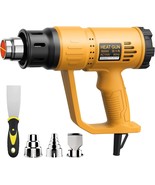 Heat Gun, TGK® 1800W Heavy Duty Hot Air Gun Kit 122℉~1202℉ Dual Temperature - $61.03 CAD