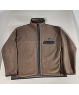 Patagonia Synchilla Snap T Full Zip Men&#39;s Large Brown Vintage F7 Sweater... - $39.00
