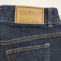 Tommy Hilfiger Womens Crop Capri Jeans Size 4 Dark Wash 2 Button Excellent - $14.50