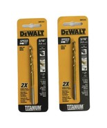 Dewalt DW1312 3/16&quot; Titanium Coated Split Point Drill Bit 2 Packs - £7.57 GBP