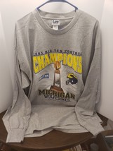 2003 Michigan Wolverines Big Ten champion Long Sleeve Shirt Vintage Lee ... - £26.36 GBP
