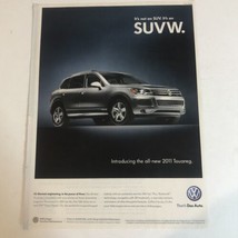 Volts wagon SUVW Print Ad  Advertisement 2010 PA9 - $5.93