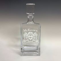 McKeown Irish Coat of Arms Deluxe Whiskey Decanter - £48.48 GBP