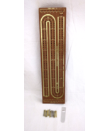 Ambassador Continuous Track Cribbage Wooden Board Game 12 Metal Pegs - £14.00 GBP