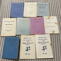 Alpha Delta Pi Mothers Club Booklets Houston Texas 1958-1968 - $52.25