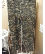 MENS ARMY ISSUED CAMOUFLAGE COMBAT PANTS LARGE SHORT NSN NO 8415-01-8432 - $17.99