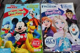 Set Of 2  Surprise Play Pack Grab &amp; Go Includes One  Mickey Mouse And One FROZEN - £3.91 GBP