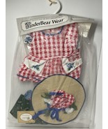 New VanderBear Wear Picnic dress with hat Remembrances outfits Red checker - £11.04 GBP