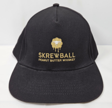 Skrewball Peanut Butter Whiskey Black Hat Cap Headstart 8519 Snapback - $7.99