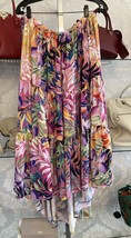 KOBI HALPERIN Multicolor Floral Print Tiered Skirt Style# KU1S08 Sz L $458 - £140.05 GBP