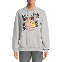 Nickelodeon SpongeBob Juniors Graphic Hooded Pullover Sweatshirt Grey Size XS(1) - £21.35 GBP